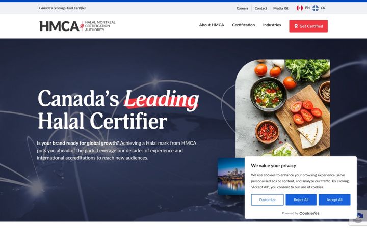 Screenshot of halalmontreal.com