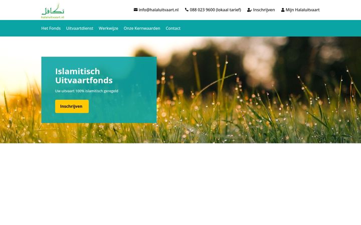 Screenshot of halaluitvaart.nl