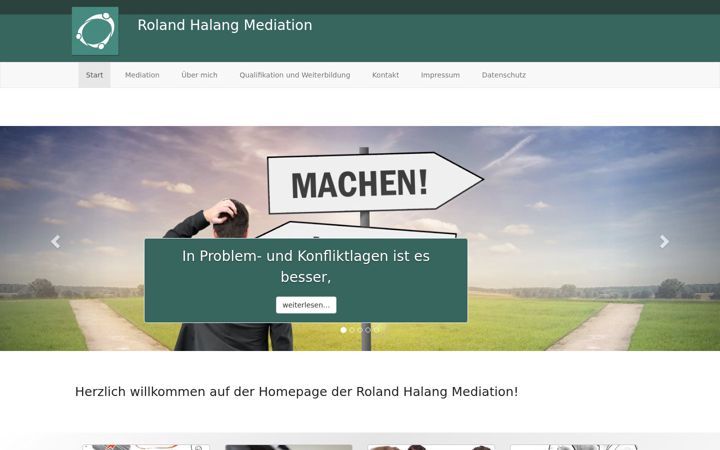 Screenshot of halang-mediation.de