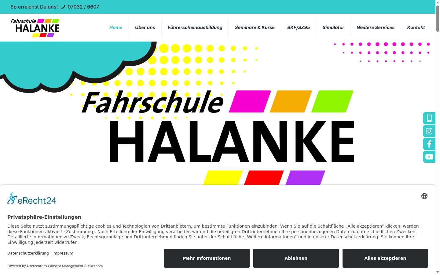 Screenshot tal-banner tal-kunsens muri qabel kwalunkwe interazzjoni