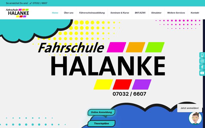 Screenshot of halanke.de