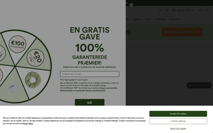 Skærmbillede af halara.com