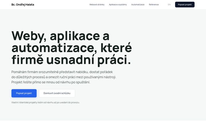 Screenshot of halatao.cz