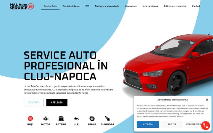 Screenshot of halautoservice.ro