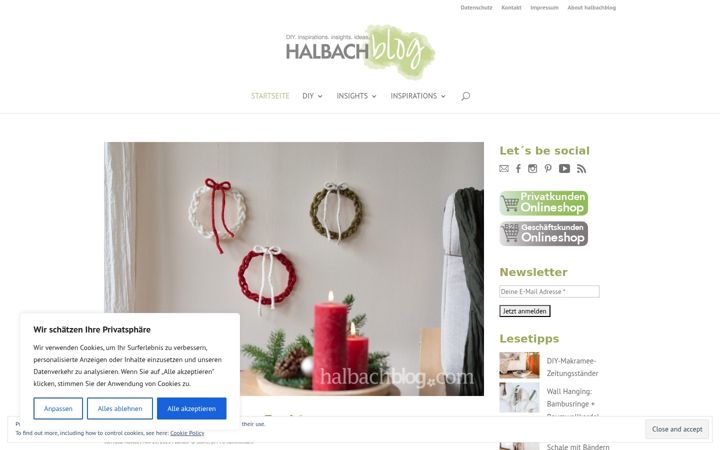 Screenshot of halbachblog.com