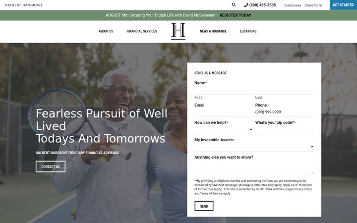 Screenshot of halberthargrove.com