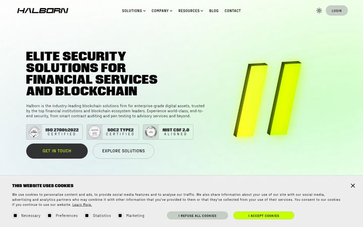 Screenshot of halborn.com