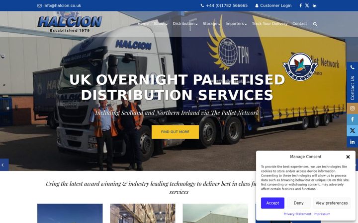Screenshot of halcion.co.uk