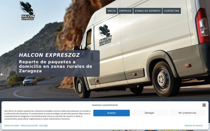 Screenshot of halconexpreszgz.com