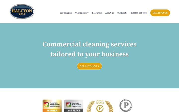Screenshot of halcyongroup.ie