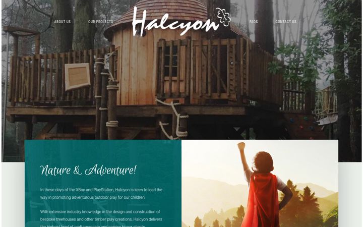 Screenshot of halcyonplay.co.uk