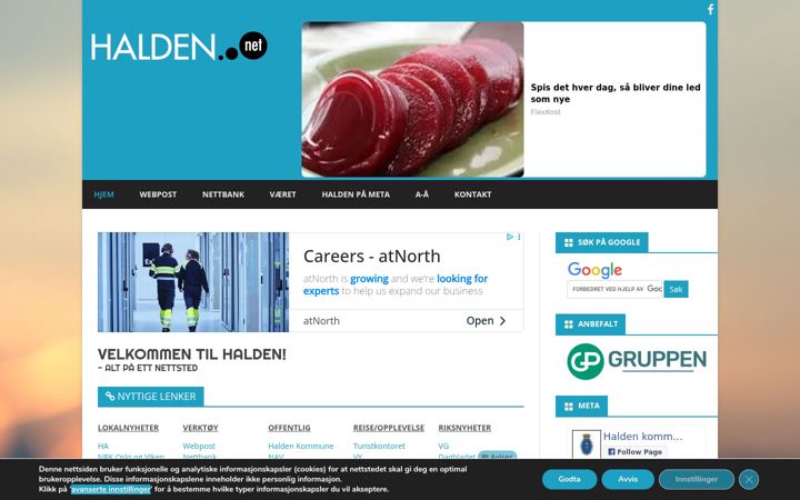 Screenshot of halden.net