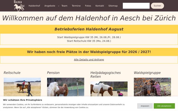 Screenshot of haldenhof.ch