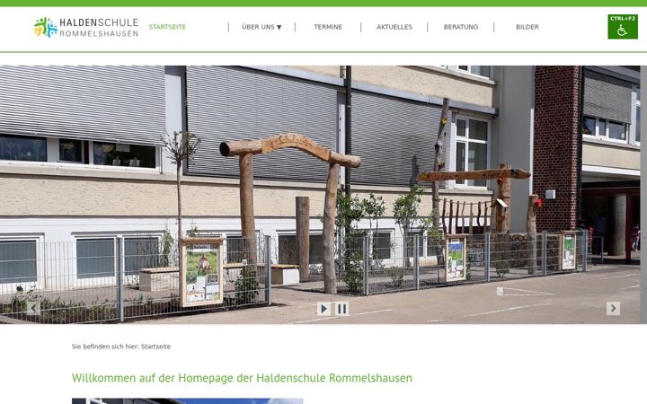 Screenshot of haldenschule.de