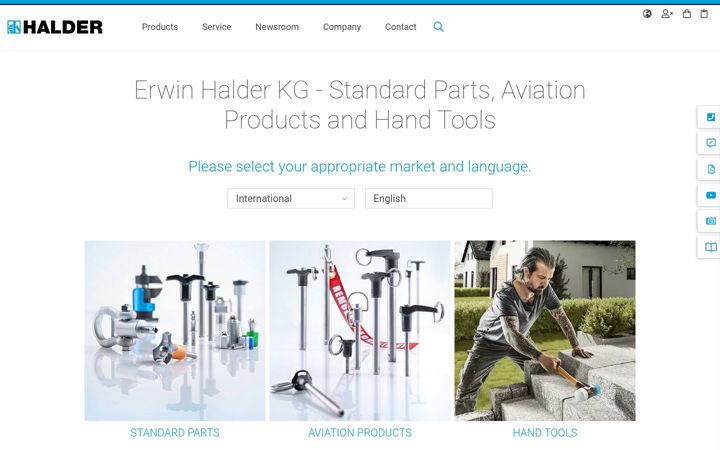 Screenshot of halder.com