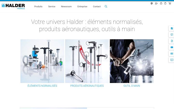 Screenshot of halder.fr