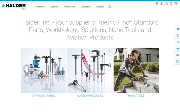 Screenshot of halderusa.com