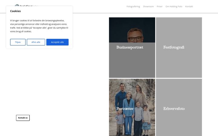 Screenshot of haldingfoto.dk