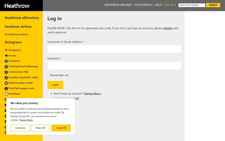 Screenshot of haldirectory.co.uk