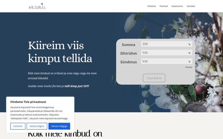Screenshot of haldjalill.ee