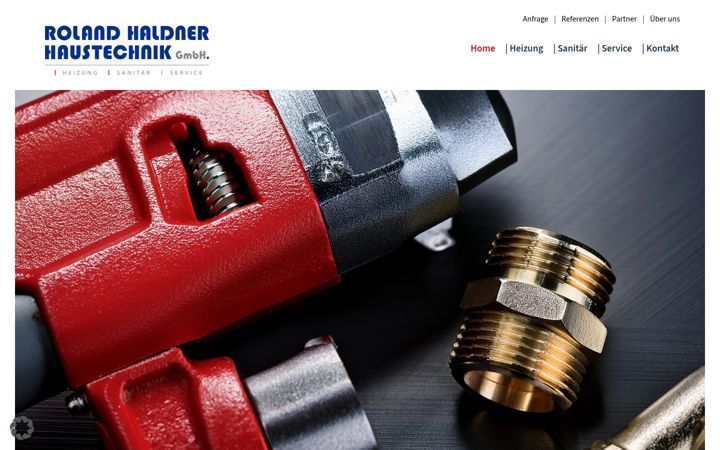 Screenshot of haldnerhaustechnik.ch