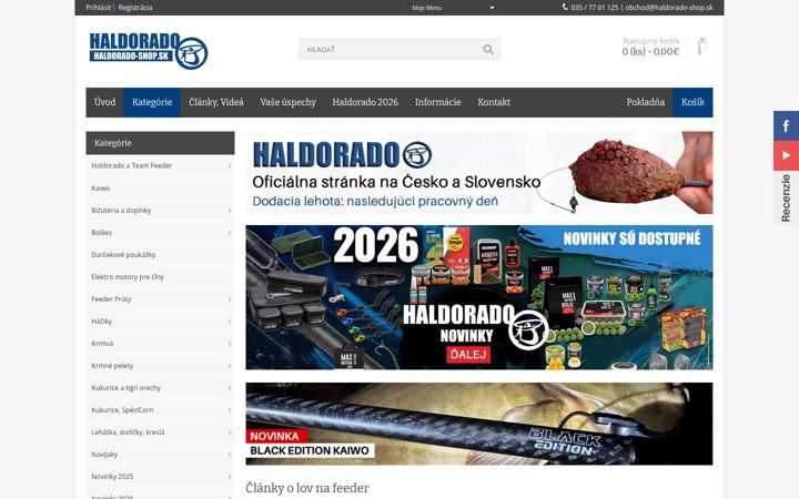 Screenshot of haldorado-shop.sk