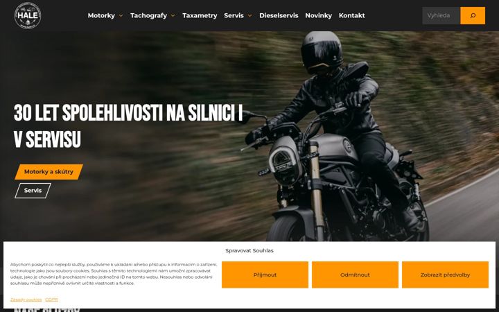 Screenshot of hale.cz