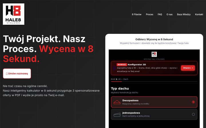 Screenshot of hale8.pl