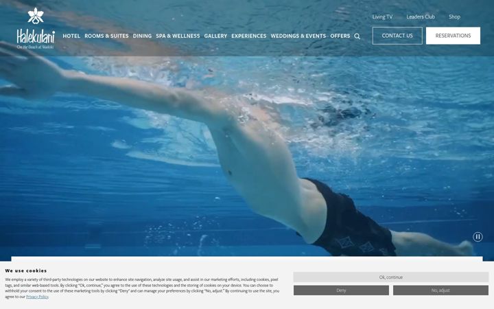 Screenshot of halekulani.com
