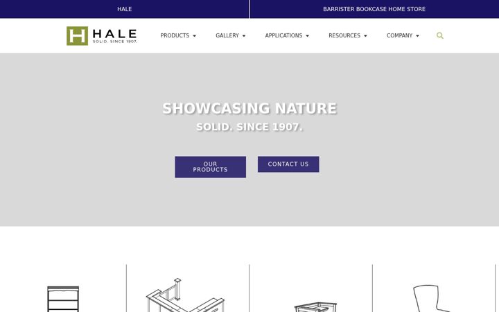 Screenshot of halemfg.com