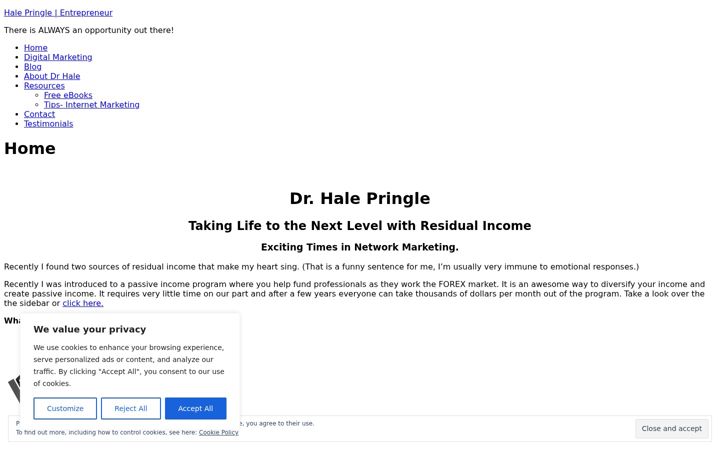 Screenshot of halepringle.com