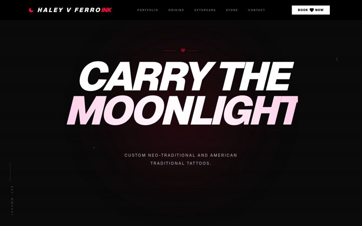 Screenshot of haleyvferro.com