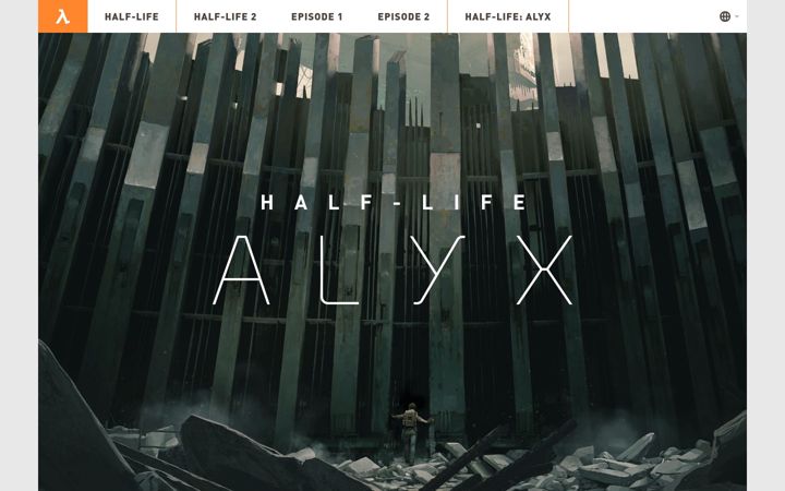 Skærmbillede af half-life.com