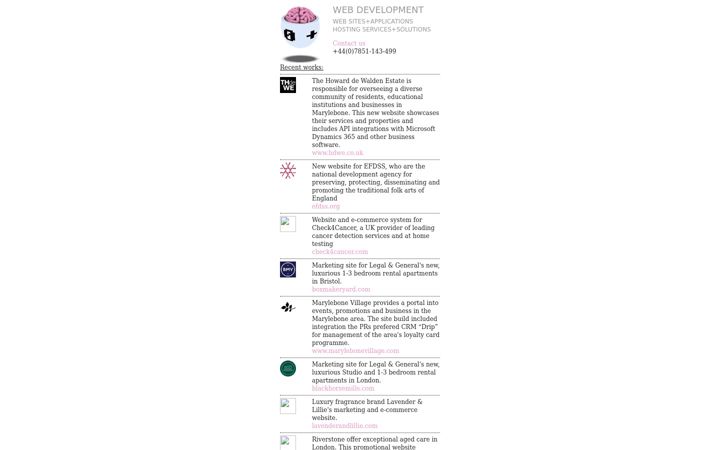 Screenshot of halfbitbrain.com
