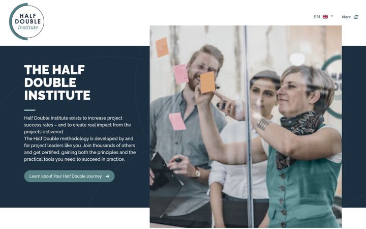 Screenshot of halfdoubleinstitute.org