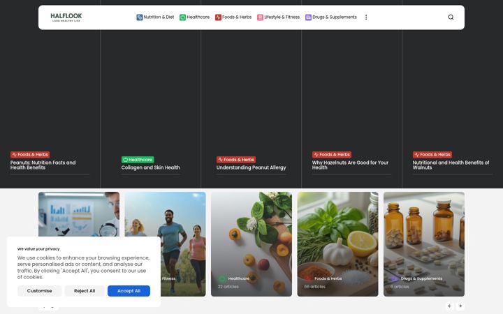 Screenshot of halflook.com