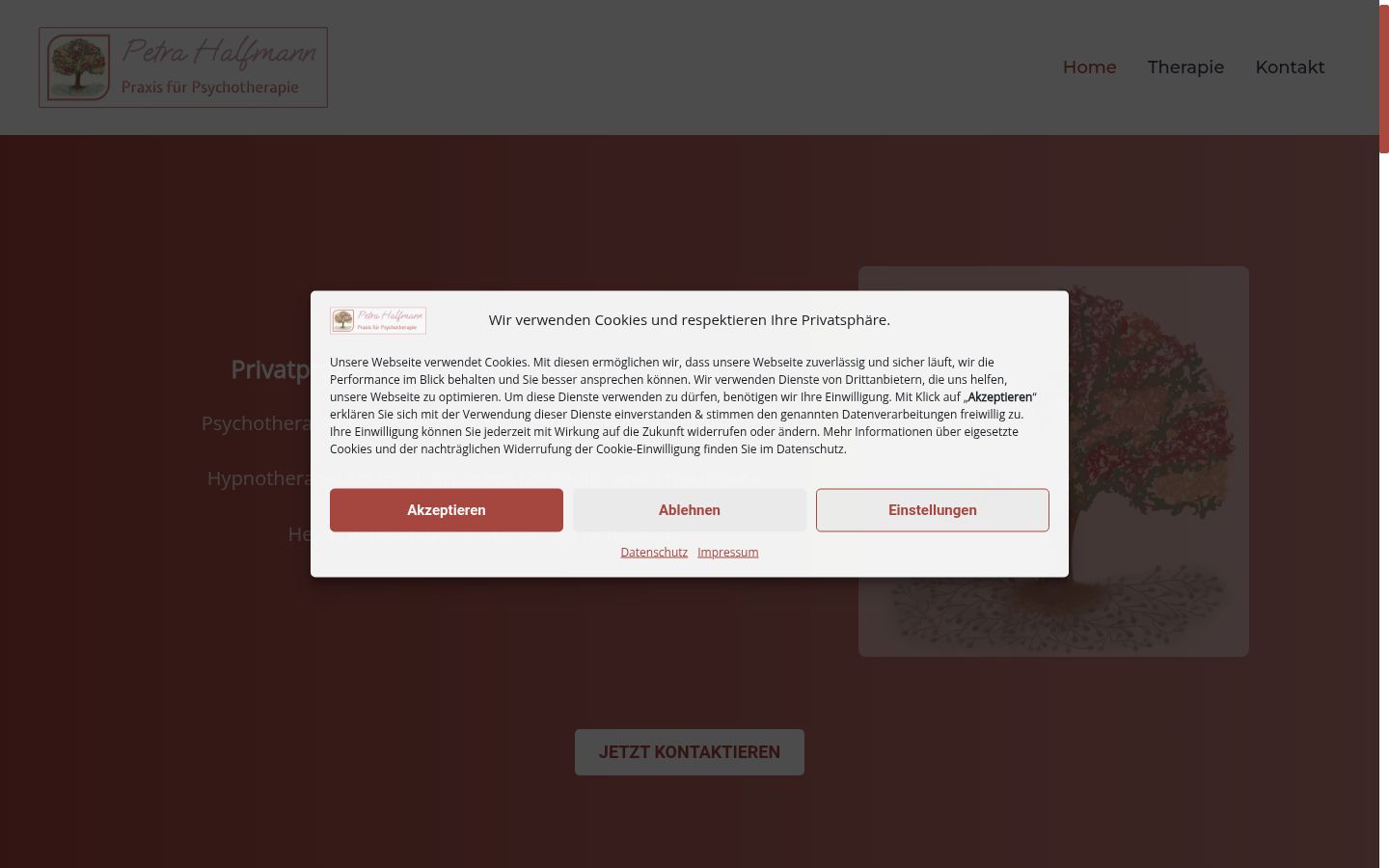 Screenshot tal-banner tal-kunsens muri qabel kwalunkwe interazzjoni