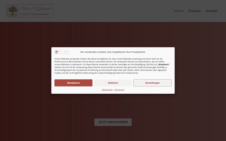Screenshot of halfmann-therapie.de
