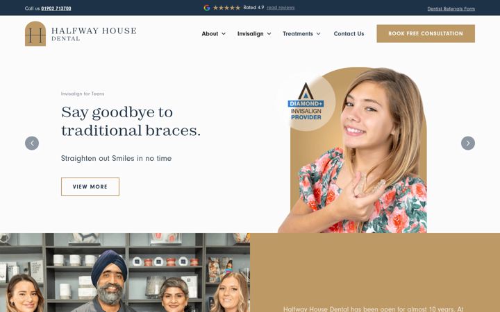 Screenshot of halfwayhousedental.co.uk