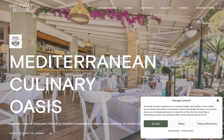Screenshot of halfwayhousezante.com