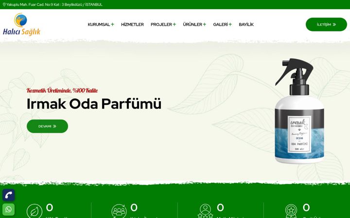 Screenshot of halicisaglik.com