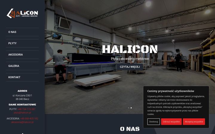 Screenshot of halicon.pl