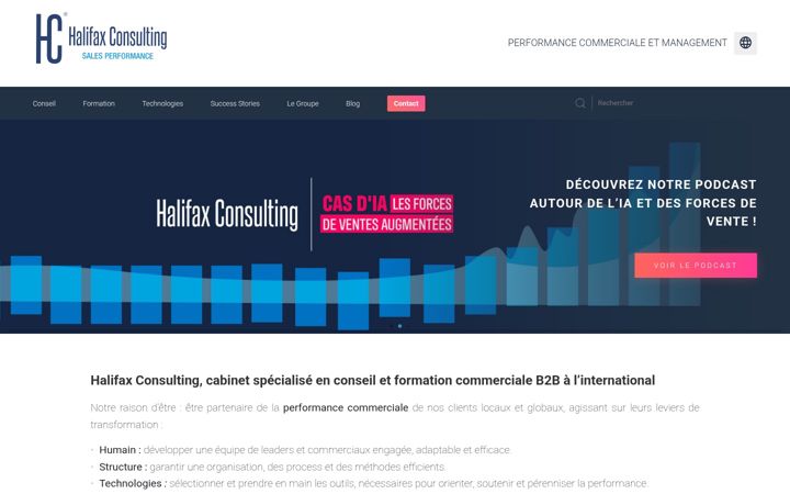 Screenshot of halifax-consulting.com