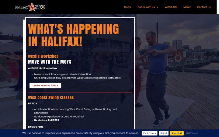 Screenshot of halifaxwcs.ca