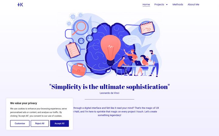 Screenshot of halil-k.com