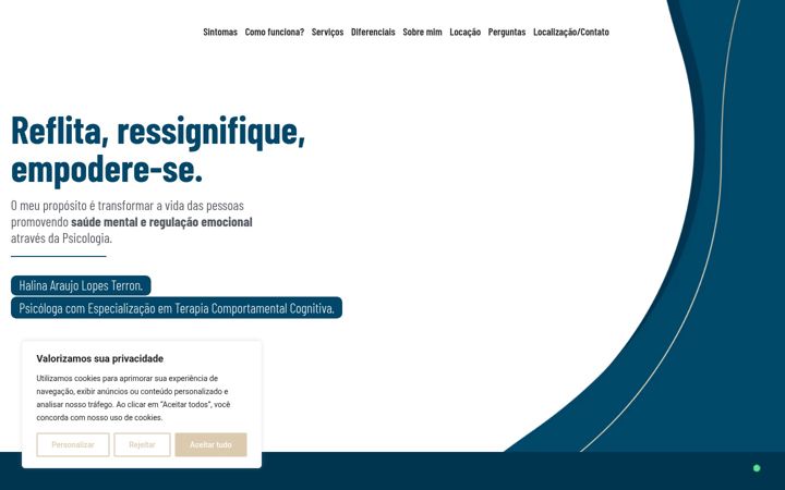 Screenshot of halina.com.br
