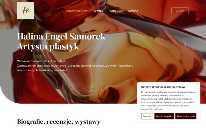 Screenshot of halinaengelsamorek.pl