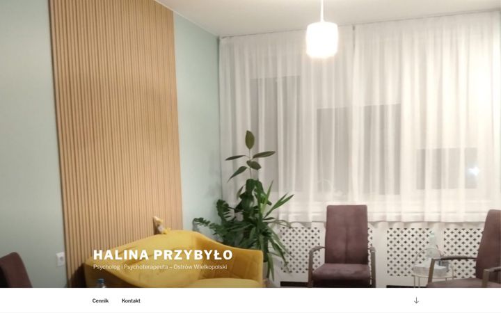 Screenshot of halinaprzybylo.pl