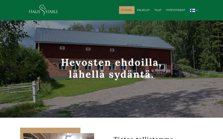 Screenshot of halisstable.fi