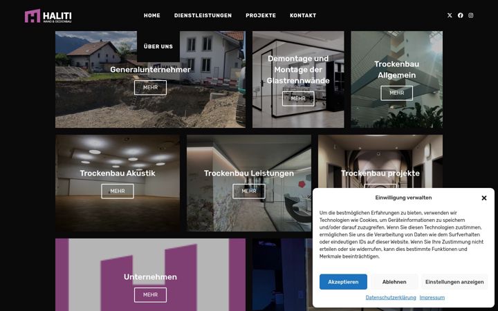 Screenshot of halitibau.ch